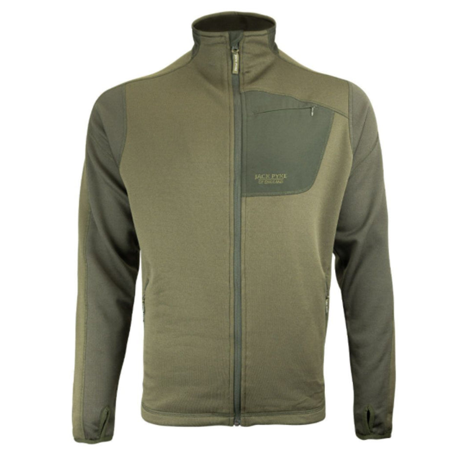 Jack Pyke Ashcombe Technical Fleece Jacket Green 