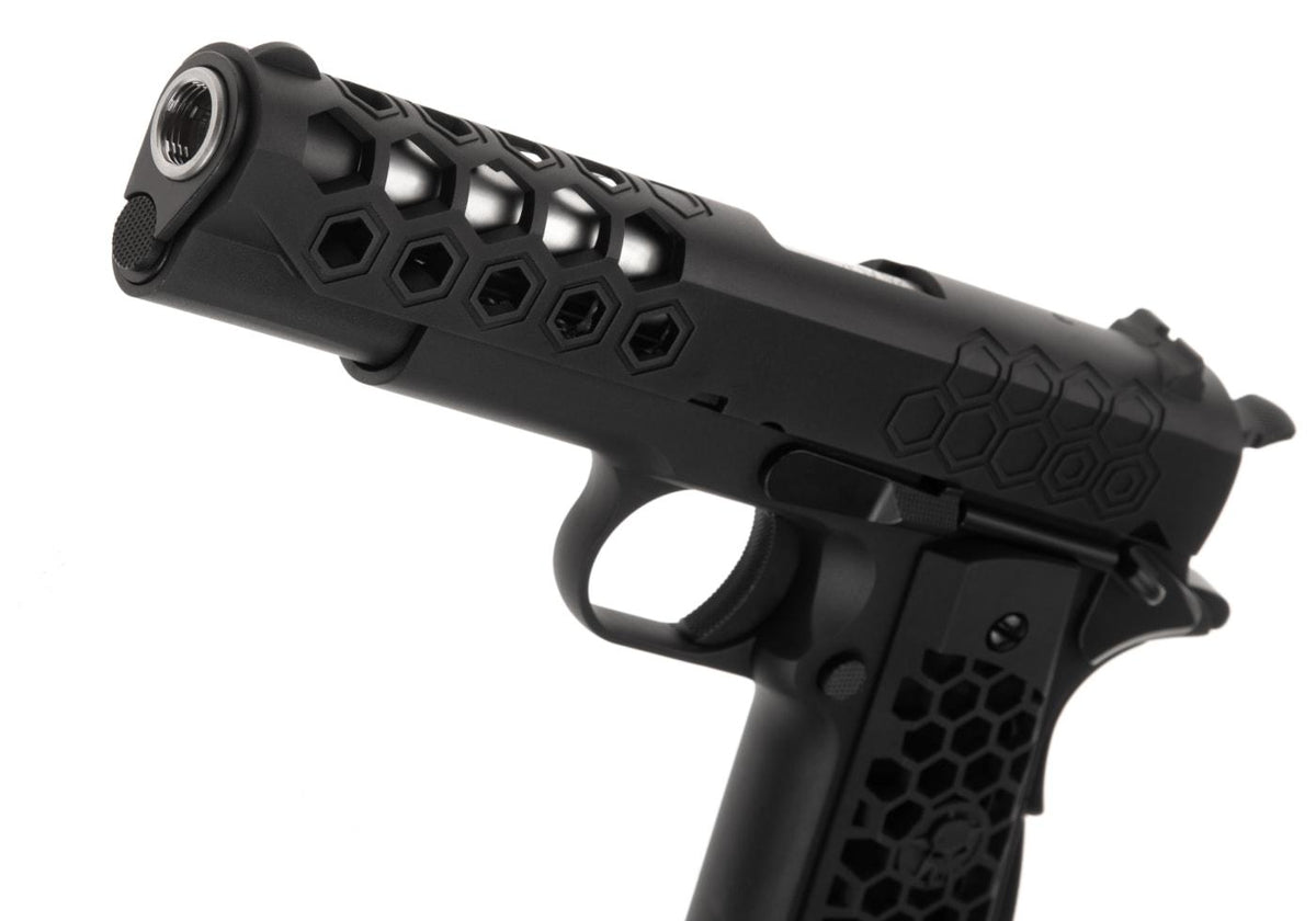 WE HEX 1911 Green Gas Pistol Black