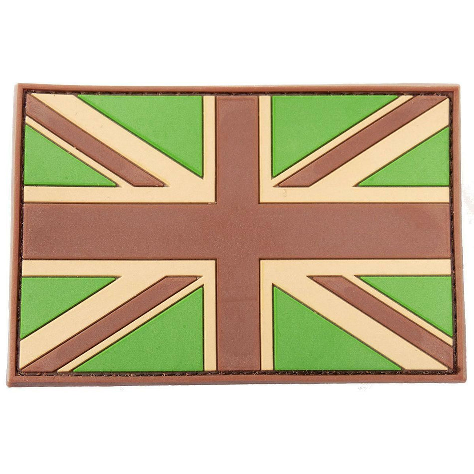 Subdued Union Jack Airsoft Patch Multicam Camo