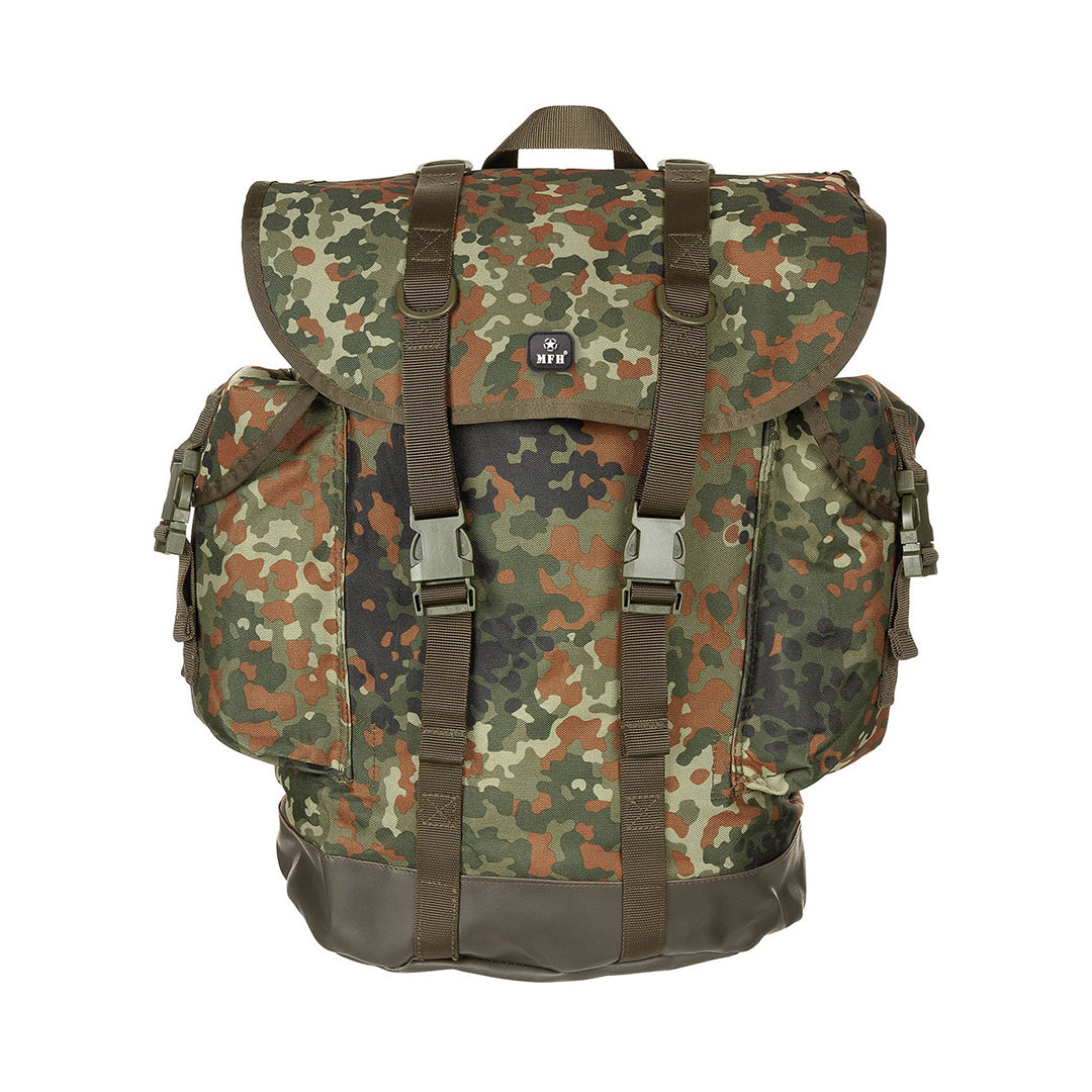 MFH Army Mountain Backpack Flecktarn Camo 30Ltr 