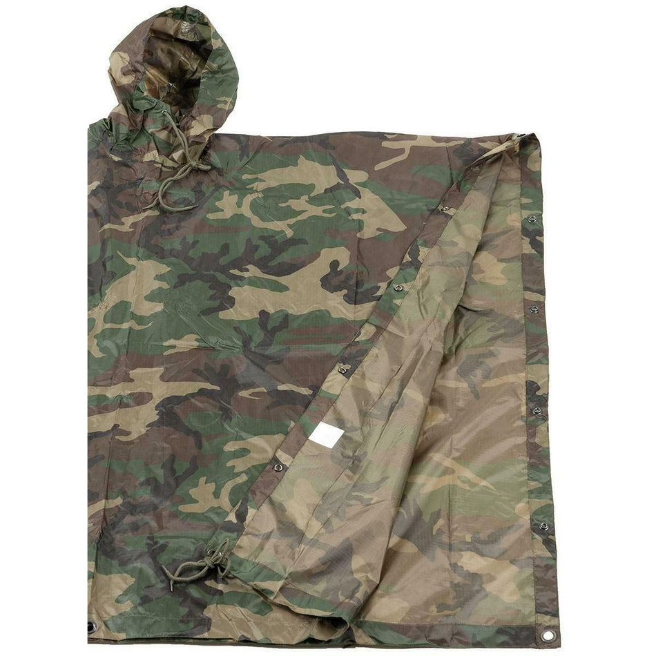 MFH Poncho US Woodland 