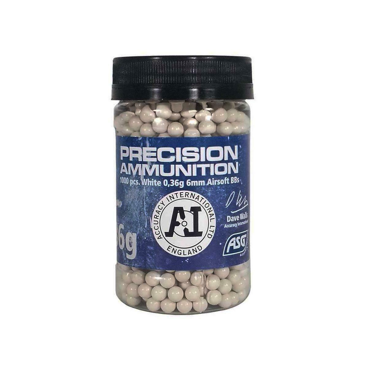 ASG Accuracy Precision Airsoft Sniper bb's 0.36g 1000 Bottle