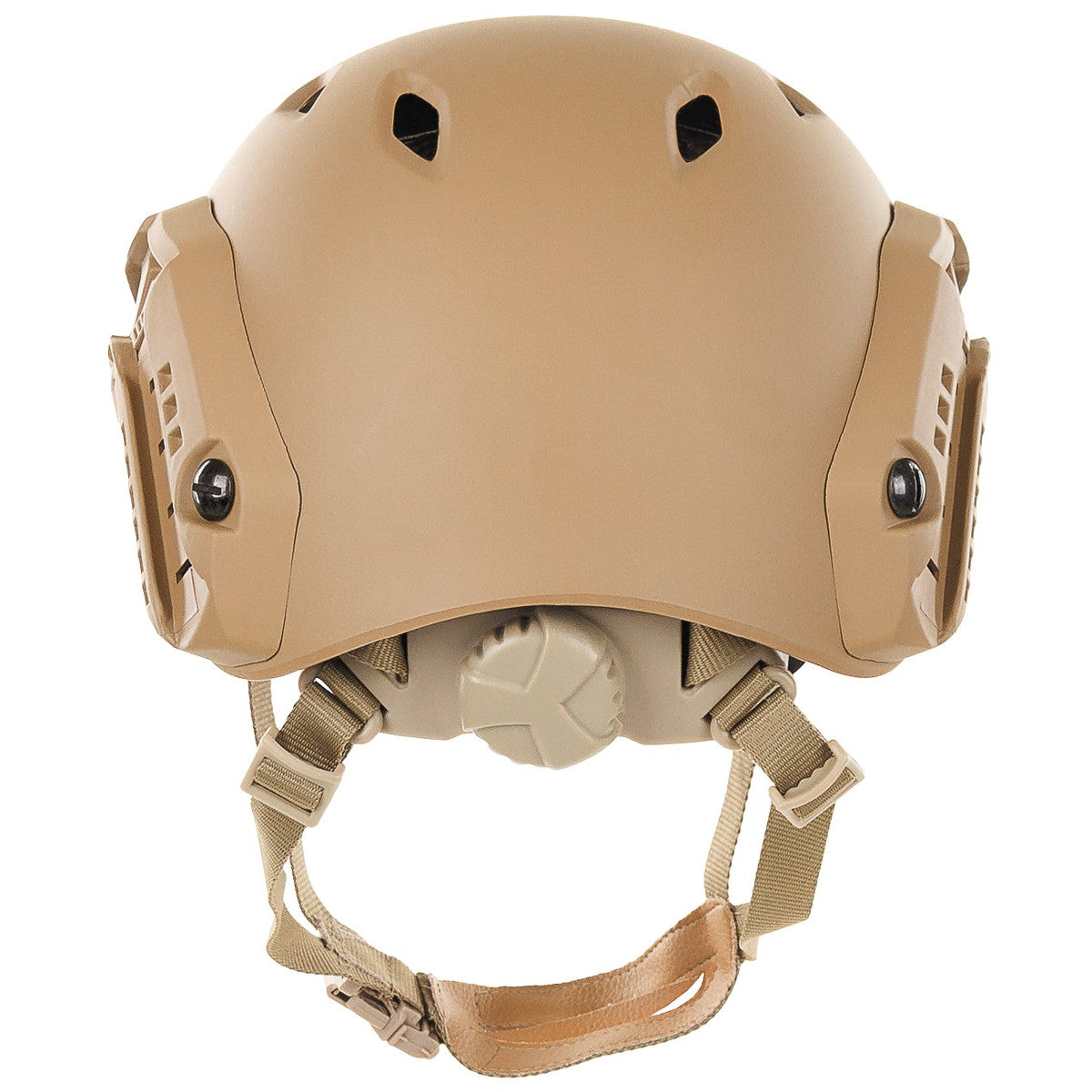 MFH FAST Airsoft Helmet Paratroopers Style Rails Lightweight ABS Coyote