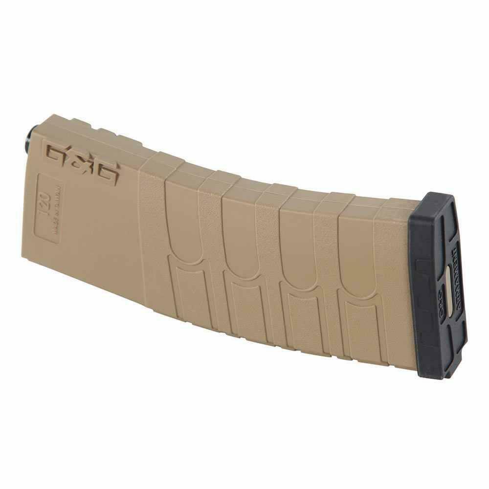 G&G GR16 M-Series Magazine 120rd Tan Black 6mm bb's