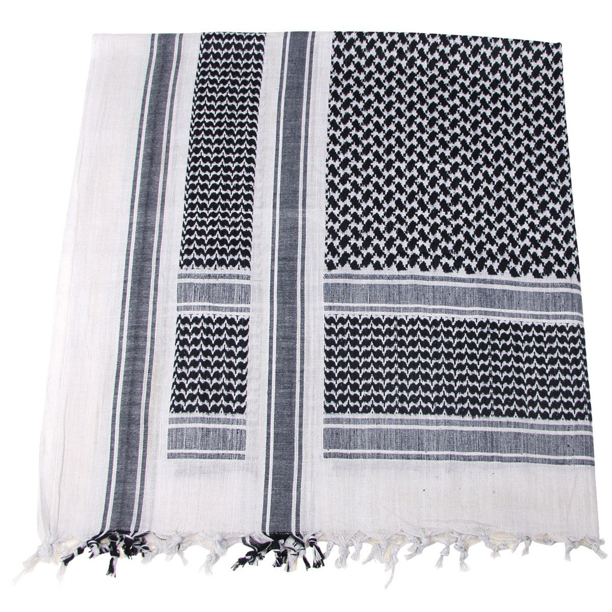 MFH Classic Shemagh Scarf White / Black