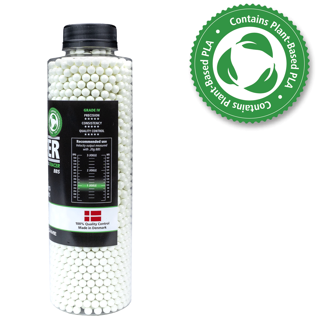ASG Alpha Blaster PLA Green Tracer BBs 0.20g 3300 Bottle