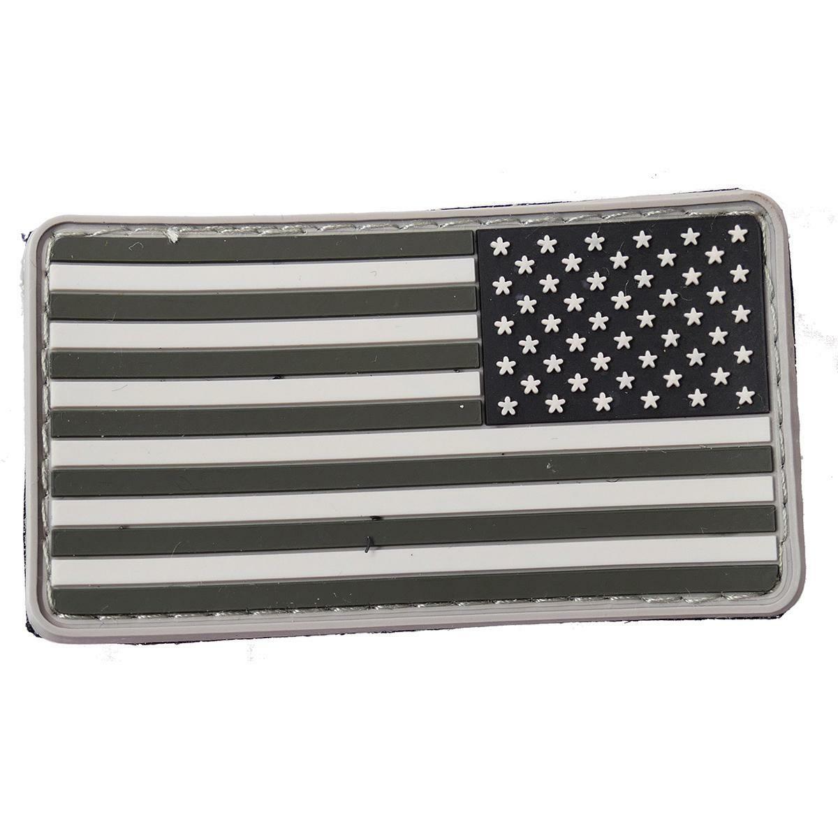 PVC Rubber US Flag Reversed ACU Moral Patch