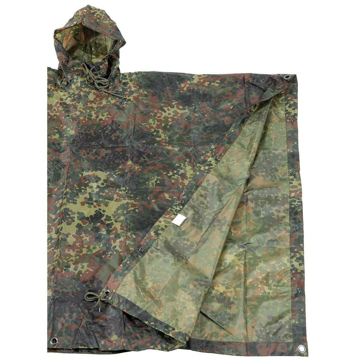 MFH Army Style Poncho Flecktarn