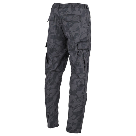 MFH US Style Combat Trousers Night Camo