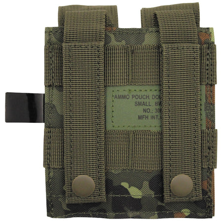 MFH Airsoft Double Pistol Magazine Pouch Flecktarn