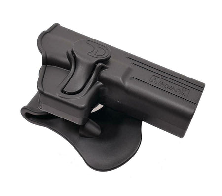 Amomax Retention Holster Glock 17/22/31 KWA ATP APS ACP Black R/H