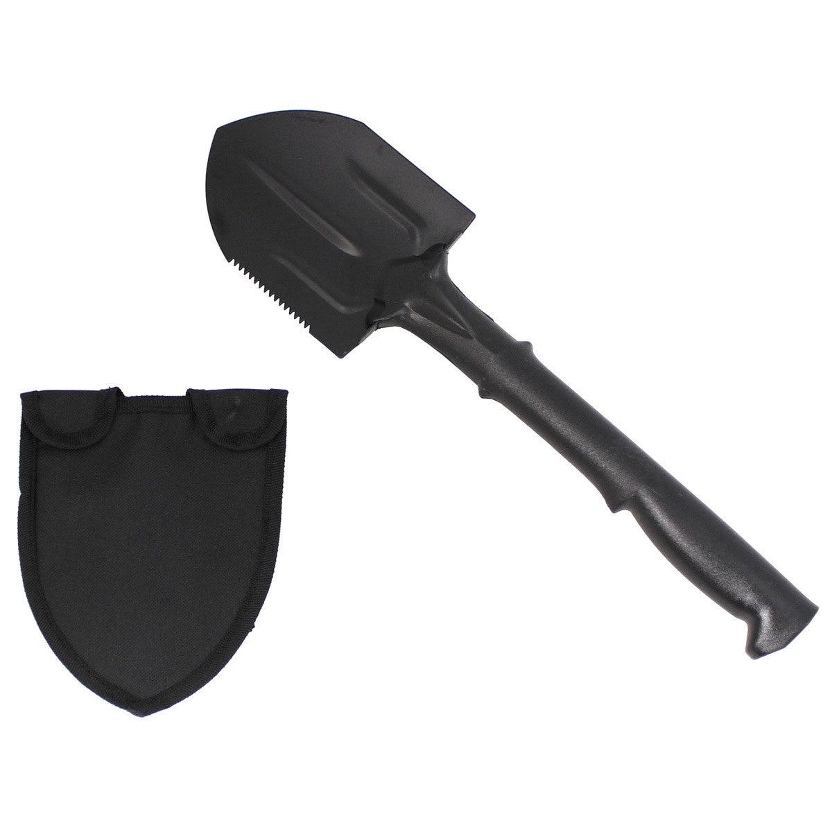 MFH Lightweight Spade Nylon Handle Black