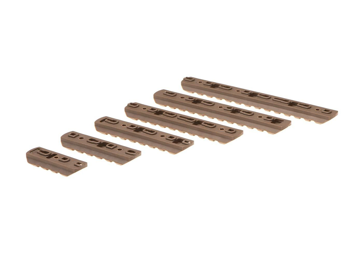 Wadsn MP Airsoft Rail Mount Set for Keymod & M-LOK 6 Pack Dark Earth