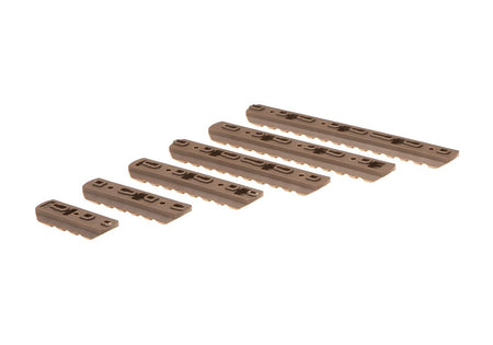 Wadsn MP Airsoft Rail Mount Set for Keymod & M-LOK 6 Pack Dark Earth