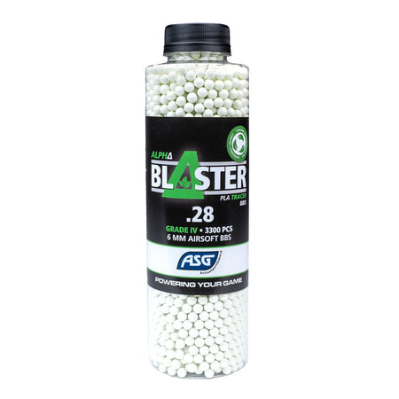 ASG Alpha Blaster PLA Green Tracer BBs 0.28g 3300 1 Bottle