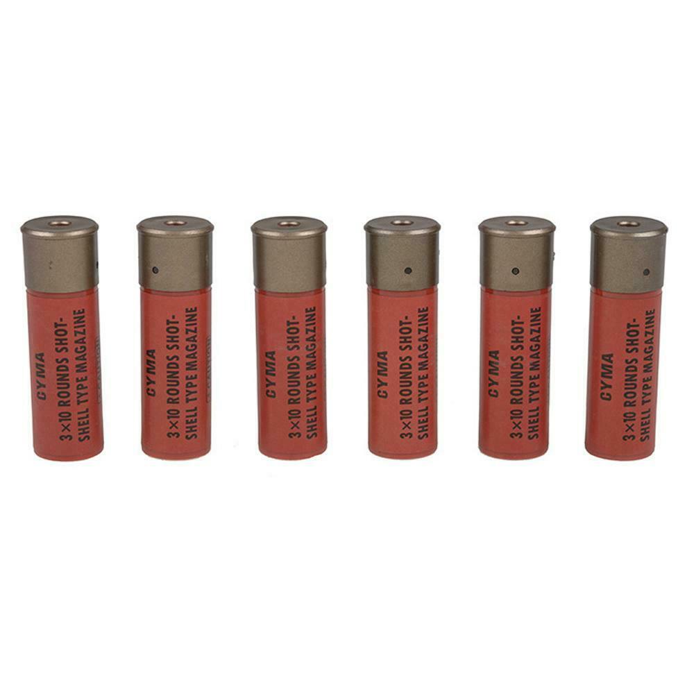 Cyma Airsoft Shotgun Shell x 6 Red M870 