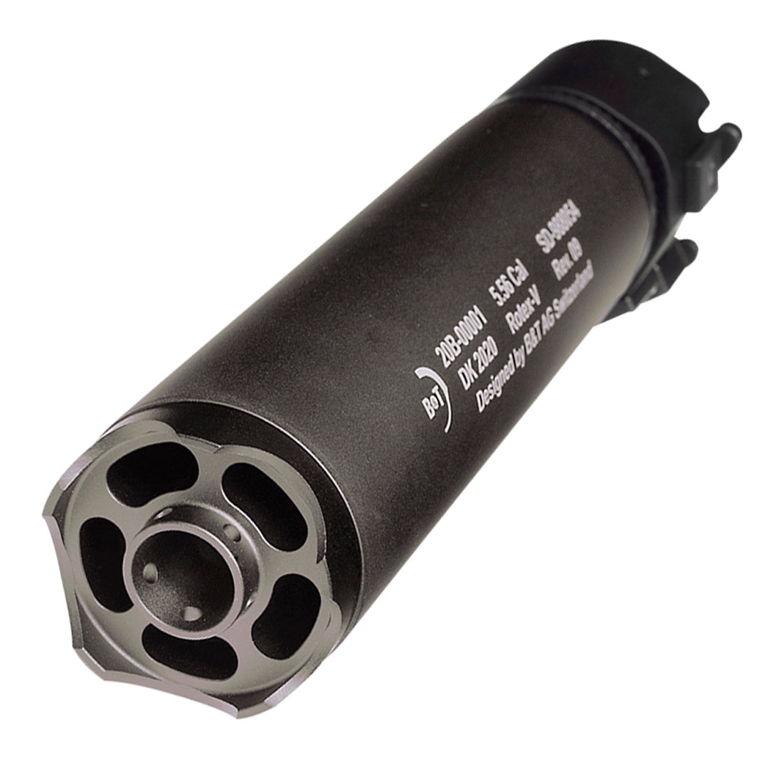 B&T Rotex-V Barrel Extension Mock Suppressor 197mm Grey