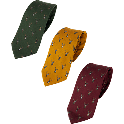Jack Pyke Stag Country Wear Silk Tie 