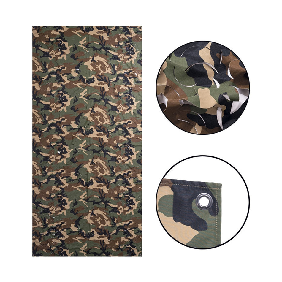 Mil-Tec 1.5m x 3m Laser Cut Camouflage Hide Net Woodland Camo