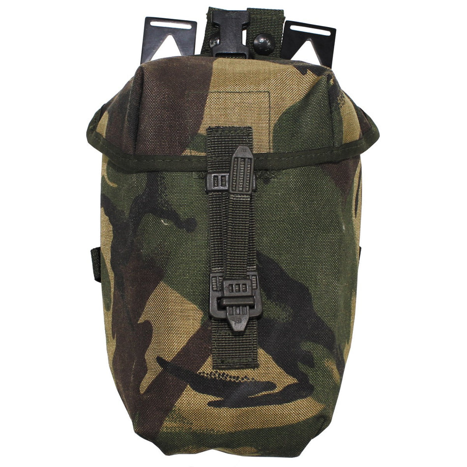 Ex-Army Large Utility Pouch DPM Woodland Camo Flap Close