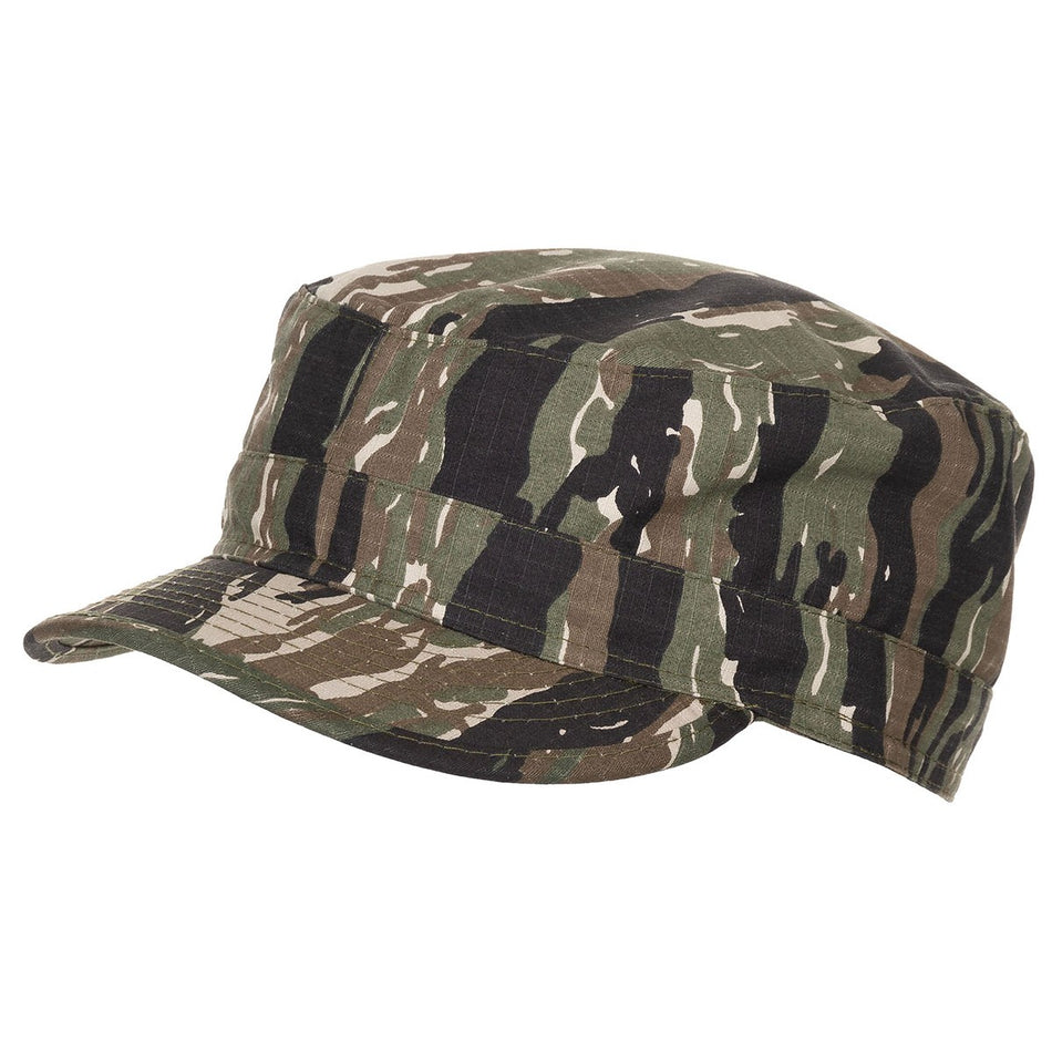 MFH US BDU Field Cap Hat Rip Stop Tiger Stripe Army Style