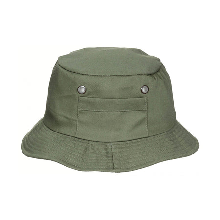 MFH Fishing Boonie Hat with Small Side Pocket OD Green
