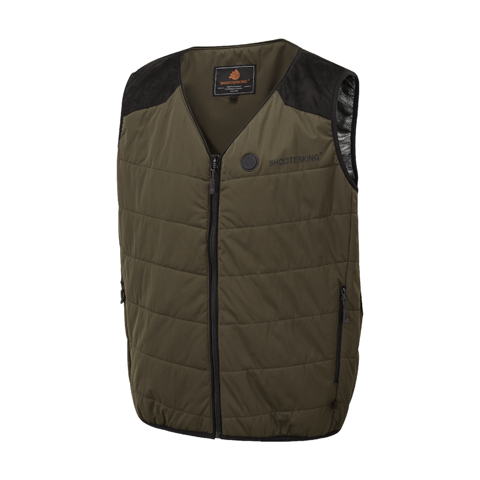 ShooterKing iHeat Heated Vest Gilet Body Warmer Green