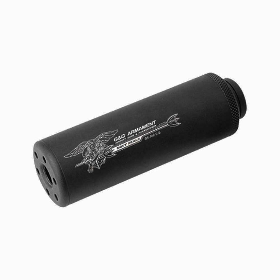 G&G Airsoft SS 100 Mock Suppressor Navy Seal Black