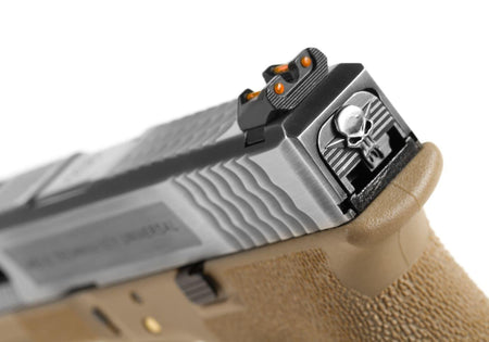 WE Airsoft G-Force EU17 SV Silver Barrel Desert Green Gas Pistol