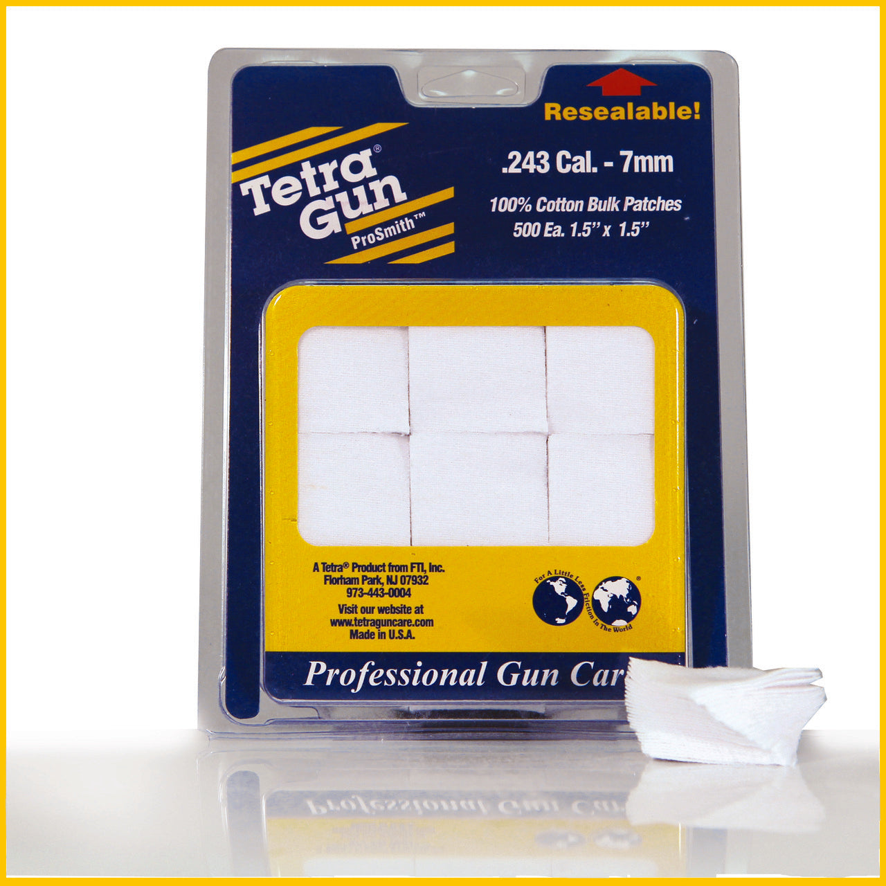 Tetra Rifle Cleaning Patches .243 - 7mm 500 Pack 