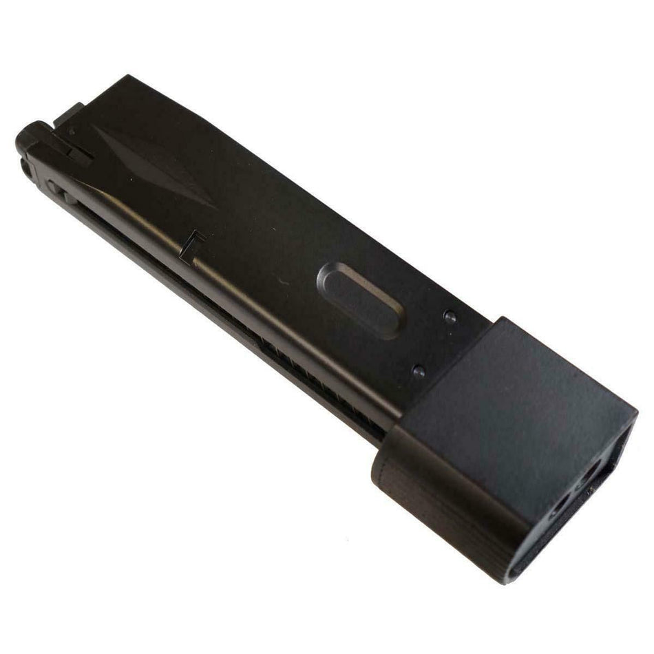 WE Burton Biohazard Extended Magazine Gas 30rd Black 6mm bb's