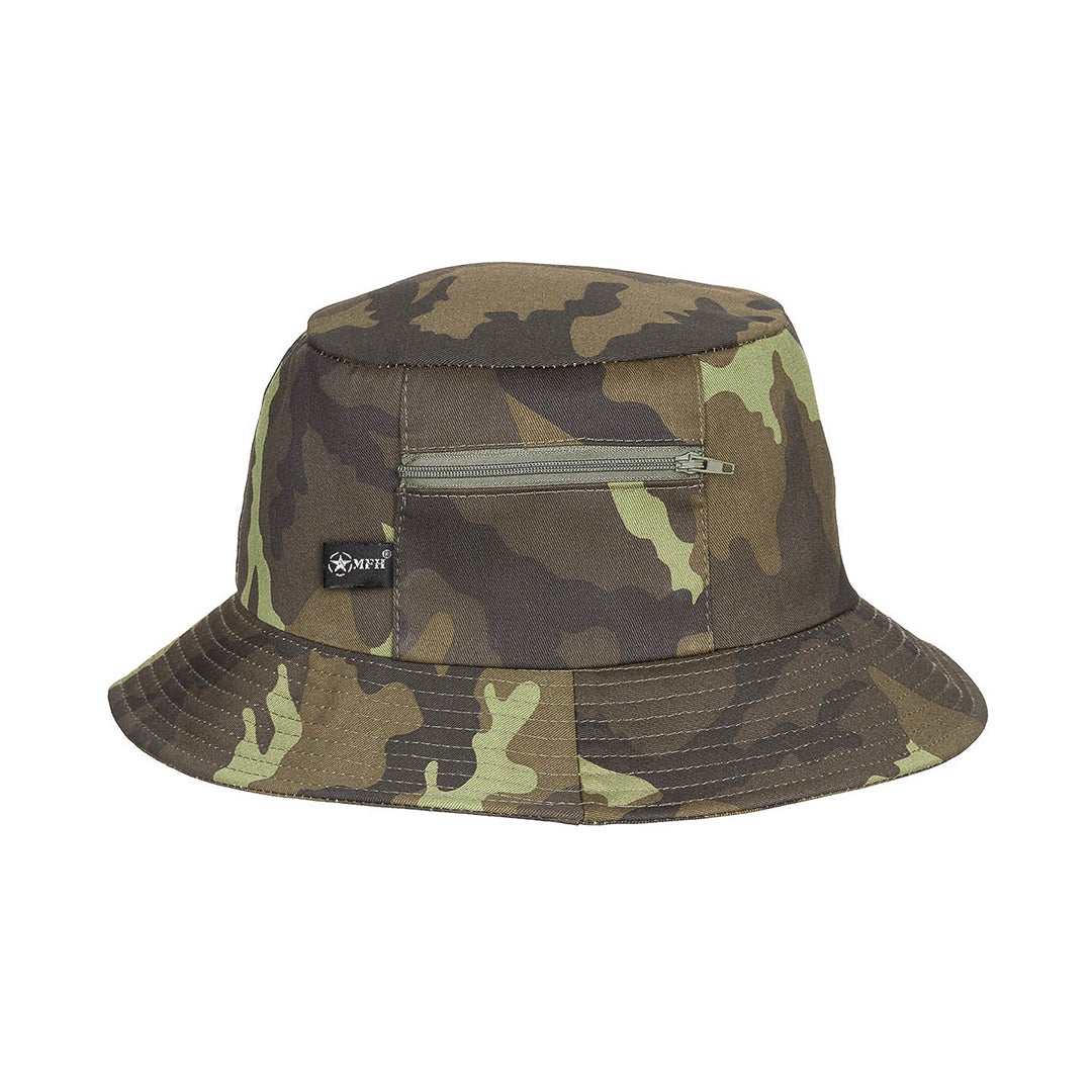 MFH Bush Hat with Boonie Small Side Pocket CZ Camo