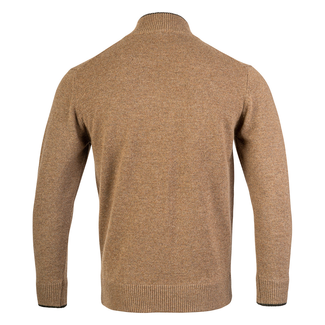 Jack Pyke Mens Ashcombe Pullover Zipknit Barley 