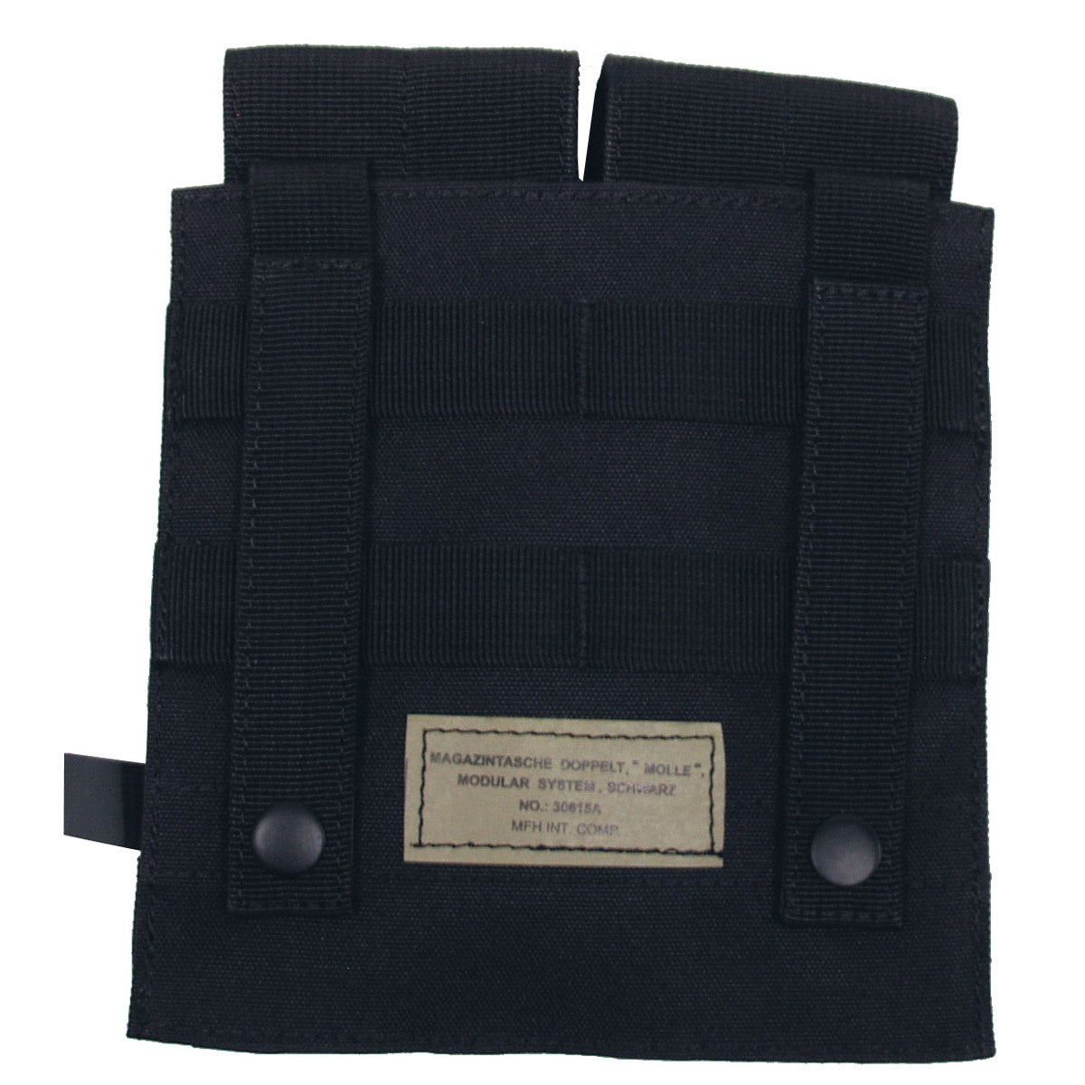 MFH Double Magazine Pouch Velcro Closure M-Series Black