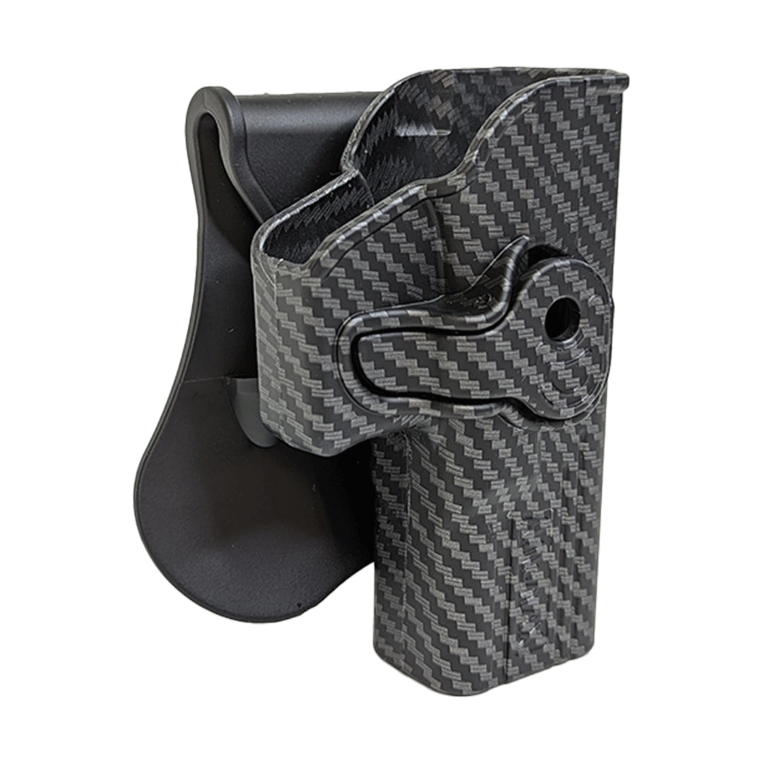 Amomax Retention Holster Glock Carbon Fibre Black R/H
