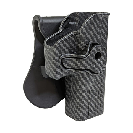 Amomax Retention Holster Glock Carbon Fibre Black R/H