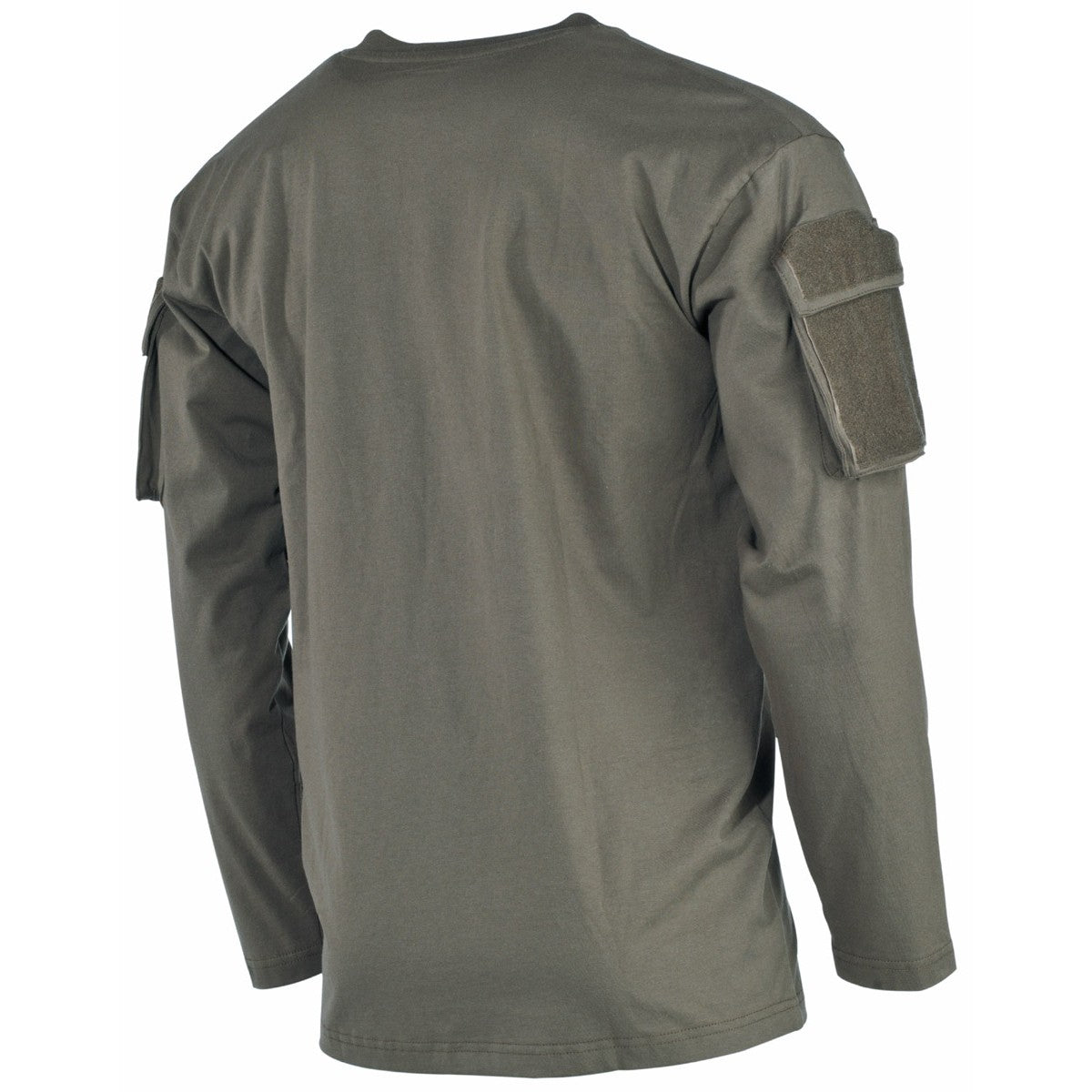 MFH Tactical T-Shirt Long Sleeved With Arm ID Panels Green