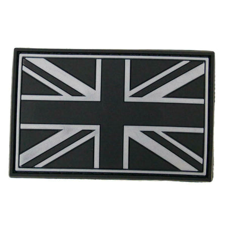 Subdued Union Jack Airsoft Patch SWAT Black 