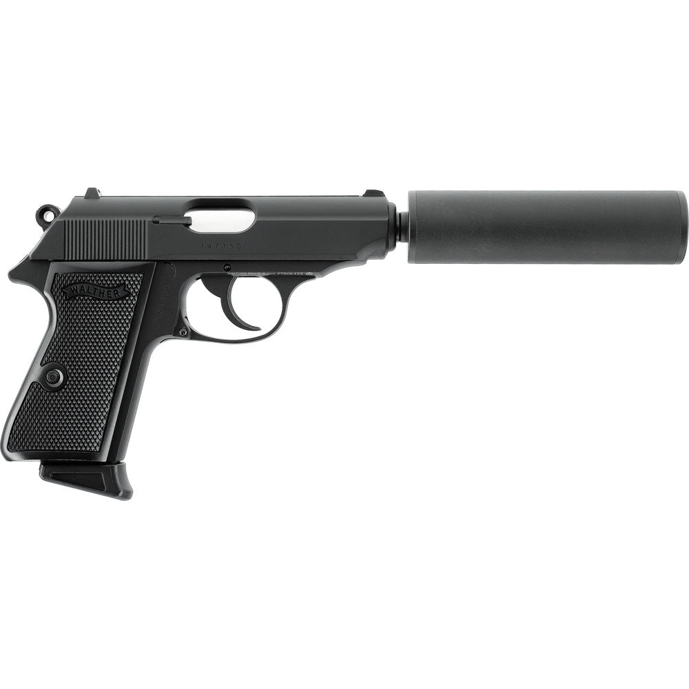 Walther PPK/S Airsoft Pistol With Silencer Kit GBB