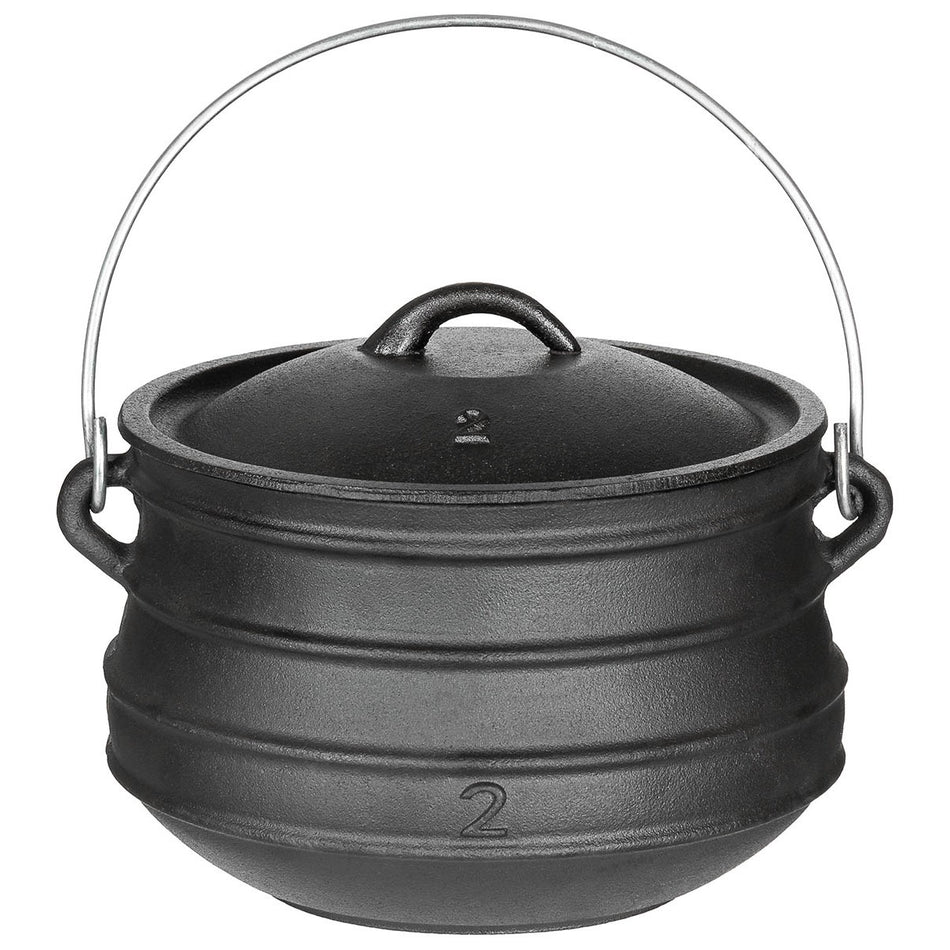 Fox Outdoors Cast Iron Fire Camping Cooking Pot Oven 5.0 ltr