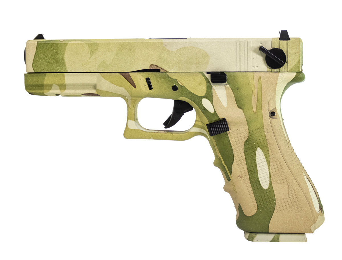 Raven Nuprol EU Full Auto Airsoft Pistol GBB Camo Frame & Slide