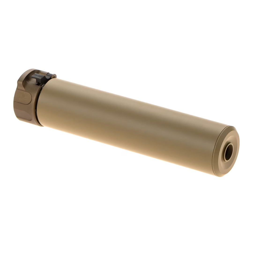 5KU Socom 5.56 Airsoft Silencer 180mm 14mm CCW Tan