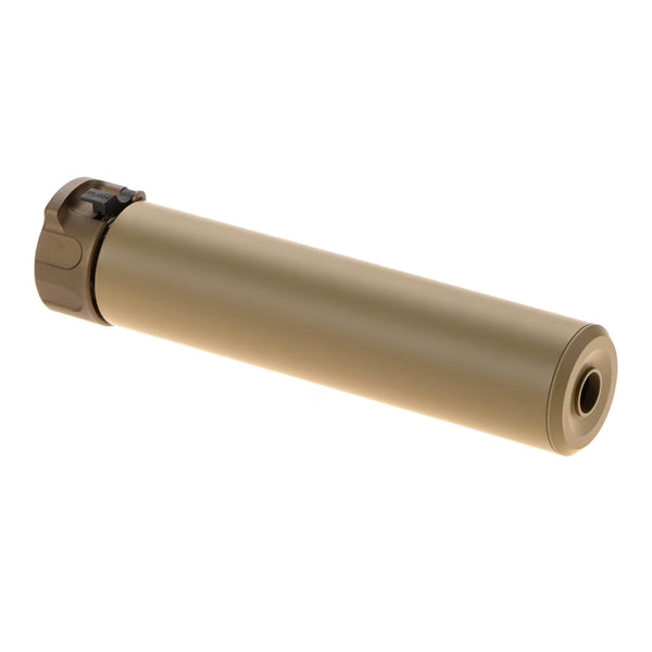 5KU Socom 5.56 Airsoft Silencer 180mm 14mm CCW Tan
