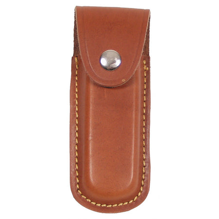 Fox Belt Leather Pocket Knife Pouch Carry Case Brown