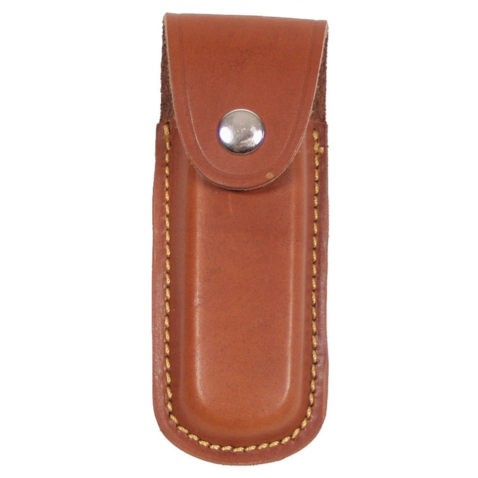 Fox Belt Leather Pocket Knife Pouch Carry Case Brown