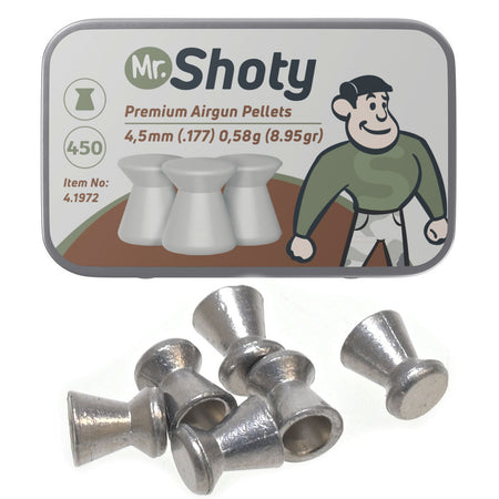 Umarex Mr Shoty Air Gun Rifle Pellets Flathead 4.5mm (.177) 450 Tin
