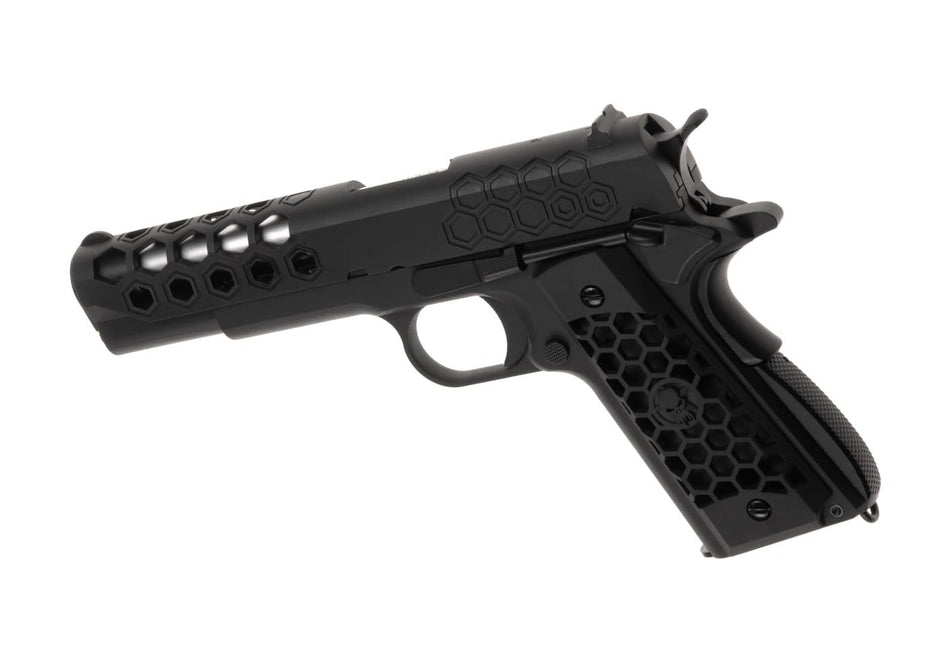 WE HEX 1911 Green Gas Pistol Black