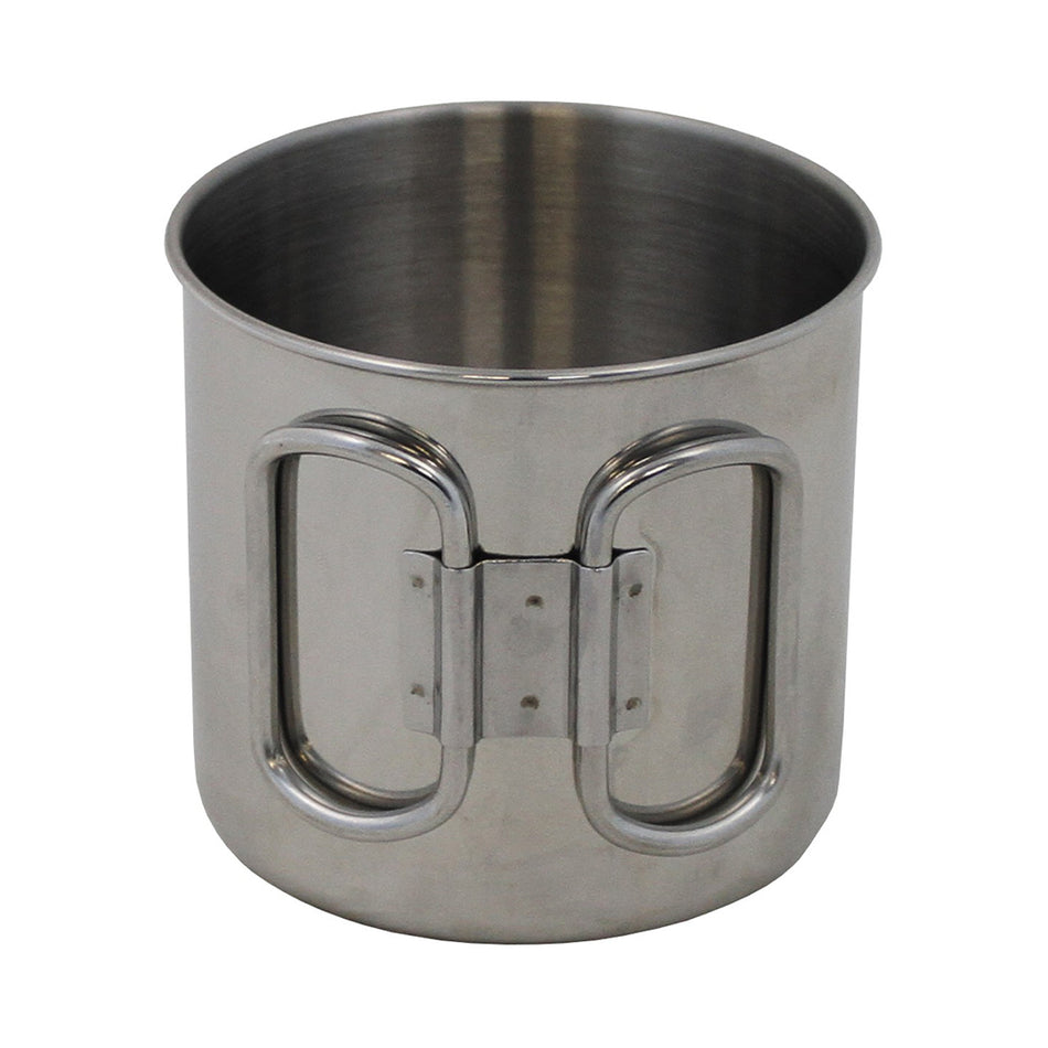 Fox Outdoors 450ml Stainless Steel Cup 2 Foldable Handles