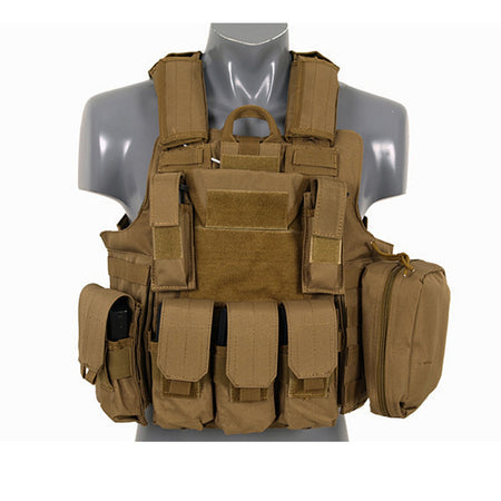 8 Fields Combat Airsoft Vest Tan