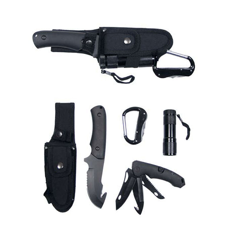MFH FOX Knife Set Black